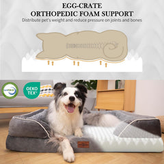 Cama Comfort Expression con funda impermeable que mantiene la espuma protegida.