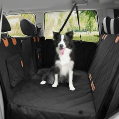 COMPAWNY cubre asiento perro trasero con base dura para mayor estabilidad en el coche