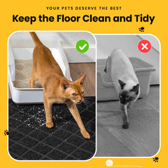 Material PVC suave y seguro para las patas del gato.