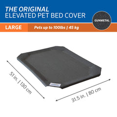 Coolaroo Cubre Cama Elevada Original: lateral, fácil de lavar para uso diario.