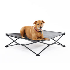 Cama de perro Coolaroo para viaje, elevada y plegable.