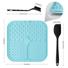 Coomazy Lick Mat detalle de adherencia fuerte para azulejos, vidrio y metal.