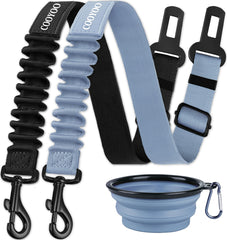 COOYOO cinturón para perros en coche con ajuste 24-31 pulgadas para comodidad durante el viaje.
