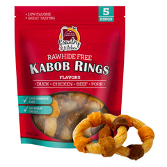 Country Kitchen anillo sin cuero, cuatro sabores cárnicos para perros.