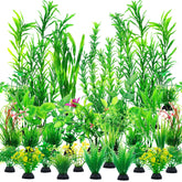 CousDUoBe plantas de acuario verdes en diversas alturas para mayor profundidad visual