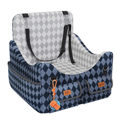 COZEER asiento elevador para perro con espuma viscoelástica, confort suave en coche