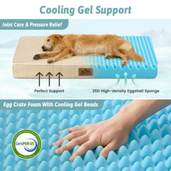 COZY KISS cama para perros grande, funda removible y lavable para limpieza rápida.