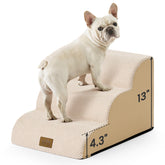 COZY KISS escaleras para perros pequeños, tres escalones, subida suave y segura.