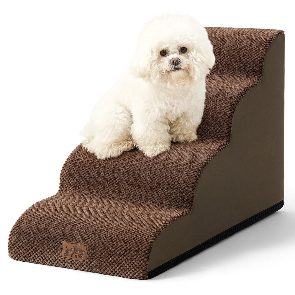 COZY KISS escaleras para perros pequeños con diseño curvado, subida suave