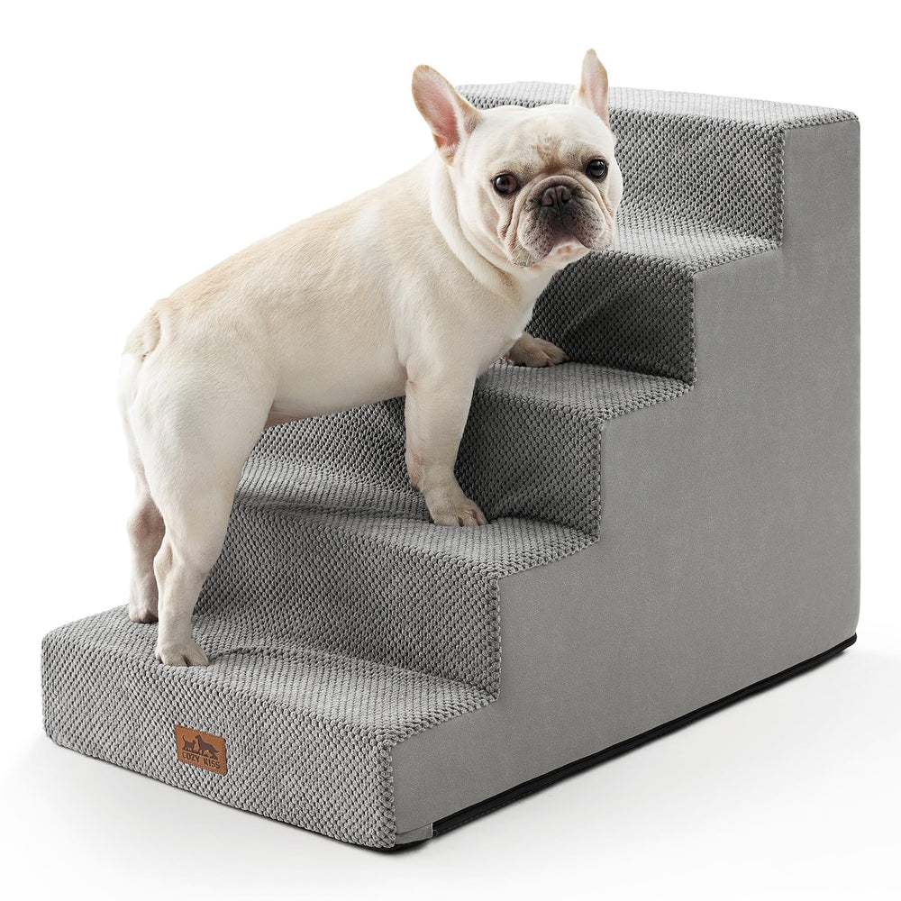 COZY KISS escalones para perros amplios para subir a camas altas con mayor estabilidad.