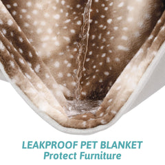 Manta COZY KISS interior impermeable protege muebles de líquidos.