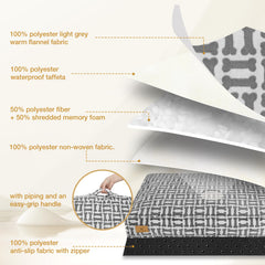 Cama Cozy Tails, cara de franela cálida para noches frĂas.