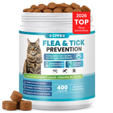 CPFK tratamiento bocaditos para gatos antipulgas, comodidad diaria para prevenir pulgas.
