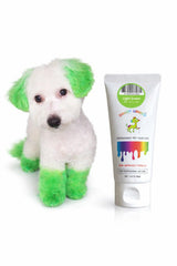 Crazy Liberty tinte para pelo de perro verde claro, botella lista para aplicación suave.