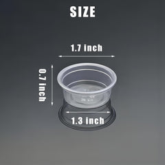 CRITTZOO tazas transparentes permiten ver rápidamente comida y agua para un mantenimiento sencillo.