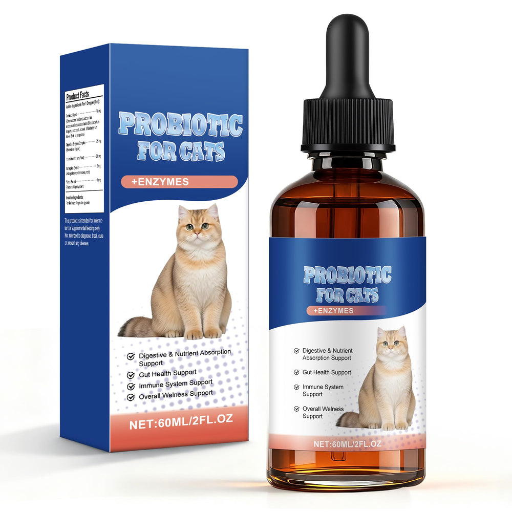 Crobirware probióticos para gatos: botella con gotero para dosis fácil y precisa.