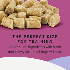Crumps' Naturals Mini Entrenadores sin sabores artificiales ni conservantes.