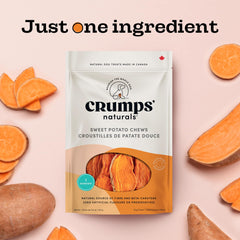 Crumps' Naturals, textura masticable en detalle para masticar.