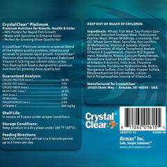 CrystalClear Platinum: granulos 5mm para koi grandes