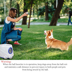 Cuelab lanzador para perros en interiores y exteriores con distancia ajustable.