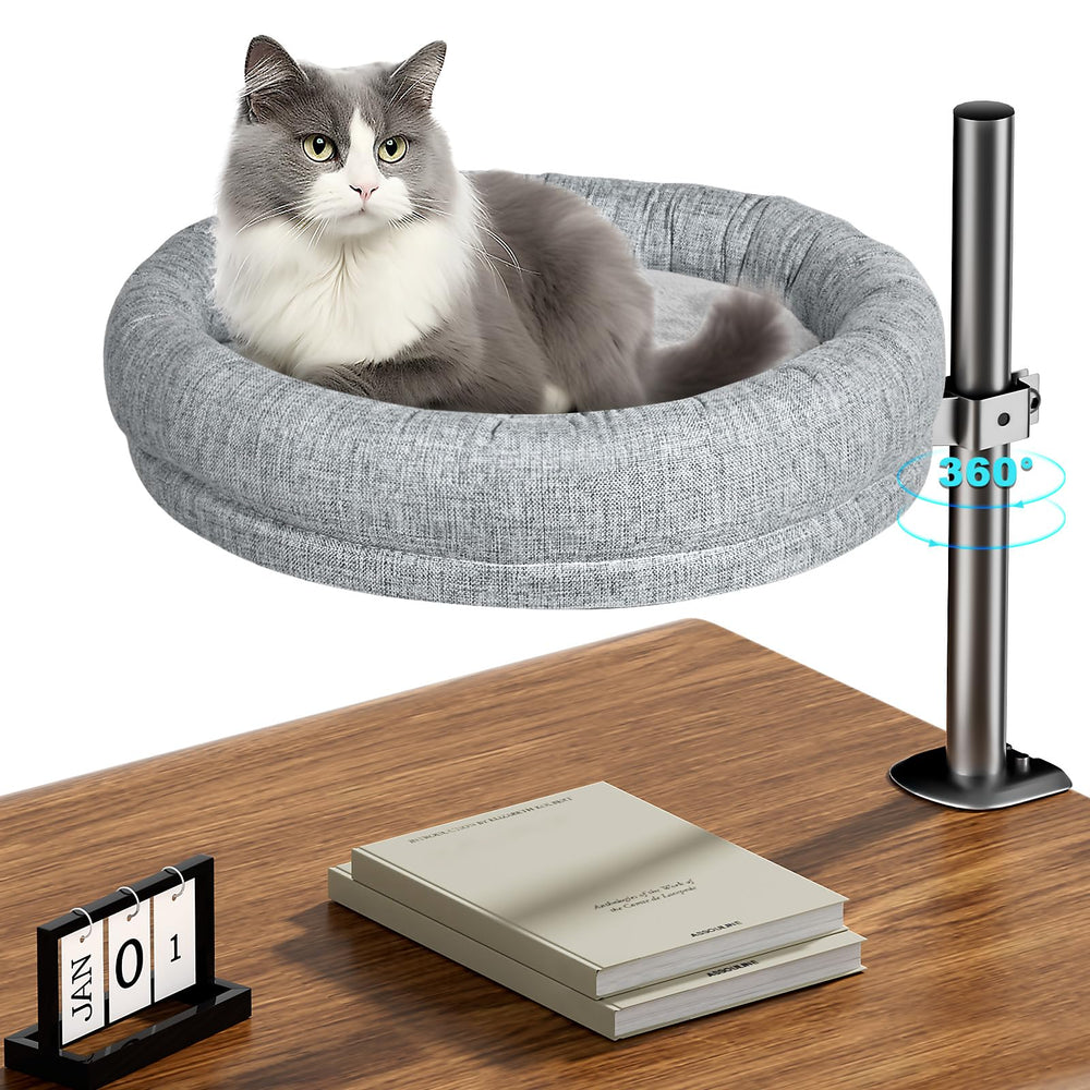 Cuipingoo cama de gato con rotación 360 para acompañarte mientras trabajas