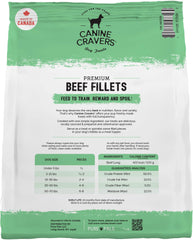 Cure for the Crave Canine Cravers filetes de res 20 onzas en trozos para premiar.