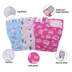Pañales CuteBone con almohadilla absorbente integrada para días activos.