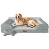 CWAWZ cama perro extralarga ortopédica ofrece soporte para articulaciones durante el sueño