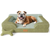 CWAWZ cama para perro grande ortopédica ofrece soporte cómodo para las articulaciones.