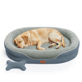 Cama CWAWZ Jumbo para perros grandes con soporte ortopédico y funda suave