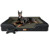 CWAWZ cama XXL ortopédica para perros: soporte para articulaciones durante el sueño.