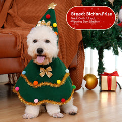 Disfraz cyeollo con ajuste velcro para perro navidad XL, fácil de colocar.