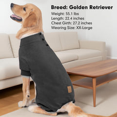 Pijama cyeollo para perro grande, elástico total: movimiento sin restricciones.