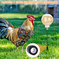 CYG&CL esfera transparente de alimento lento para aves, ideal para una alimentación entretenida.