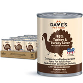 Dave's Pet Food: lata de pavo y hígado, ideal como comida principal.