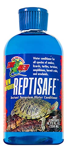 DBDPet ReptiSafe se vierte en el cuenco de agua para reptiles, facilita hidratación.