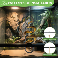 DBNESS juguete de escalada ajustable para terrario, configura diferentes estructuras