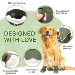 DcOaGt Zapatillas para Perros XXL, suela antideslizante para mejor tracción