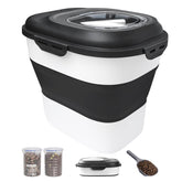 DDMOMMY almacenamiento de alimento para perros 30-35 libras, ideal para casa.