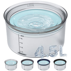 Decflow cuenco agua 1-2 galon para perros grandes y varias mascotas.