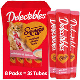 Delectables Squeeze Up: tubitos sabrosos en la mano para crear vínculo con tu gato.