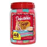 Delectables Squeeze Up Tuna, variedad 48 tubos para momentos de vínculo.