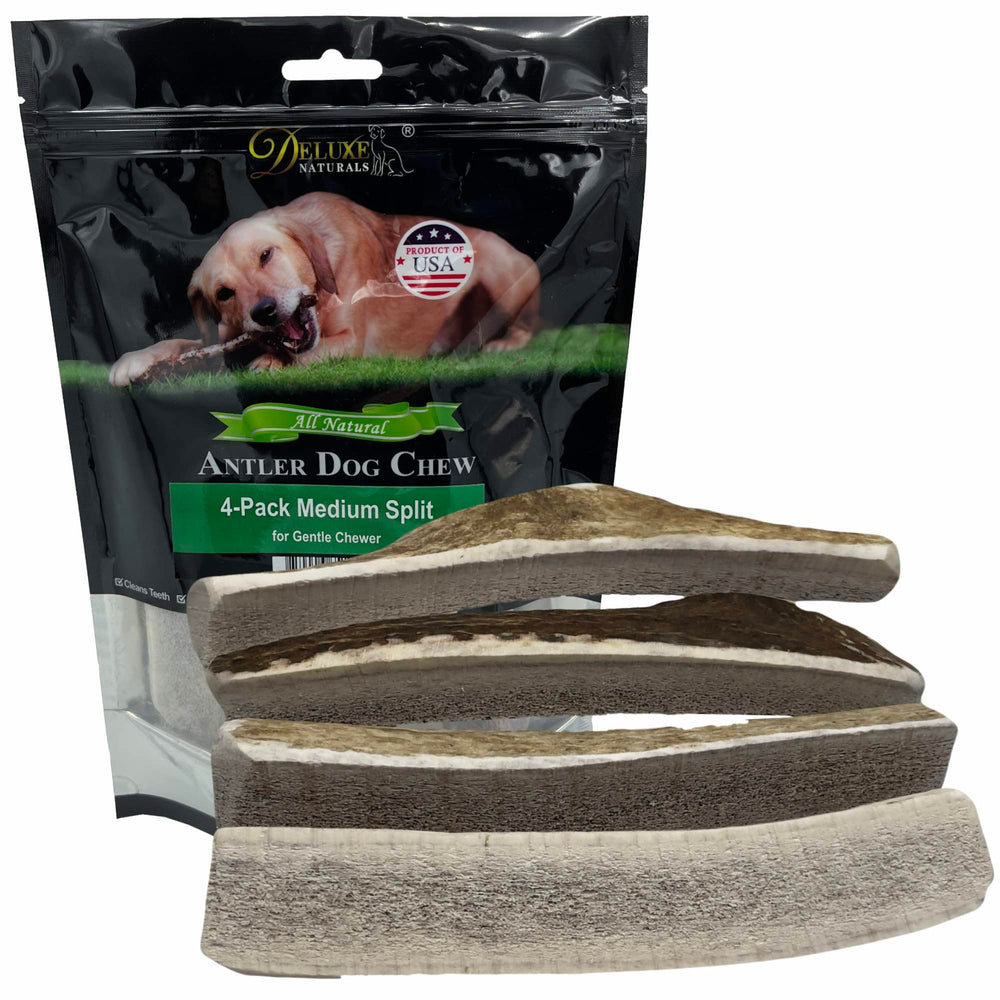 Deluxe Naturals asta alce medio dividido: ideal para perros pequeños.