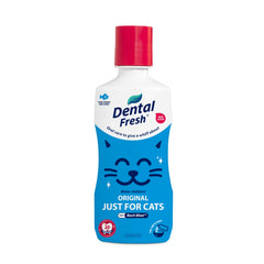 Dental Fresh Gato: agua con sabor atún para aliento más fresco.
