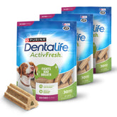 DentaLife ActivFresh: paquete de 3 bolsas para perros, aliento fresco y uso diario.