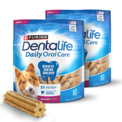Dentalife Daily Oral Care: bolsa con 47 huesitos para perros pequeños y medianos, cuidado dental.