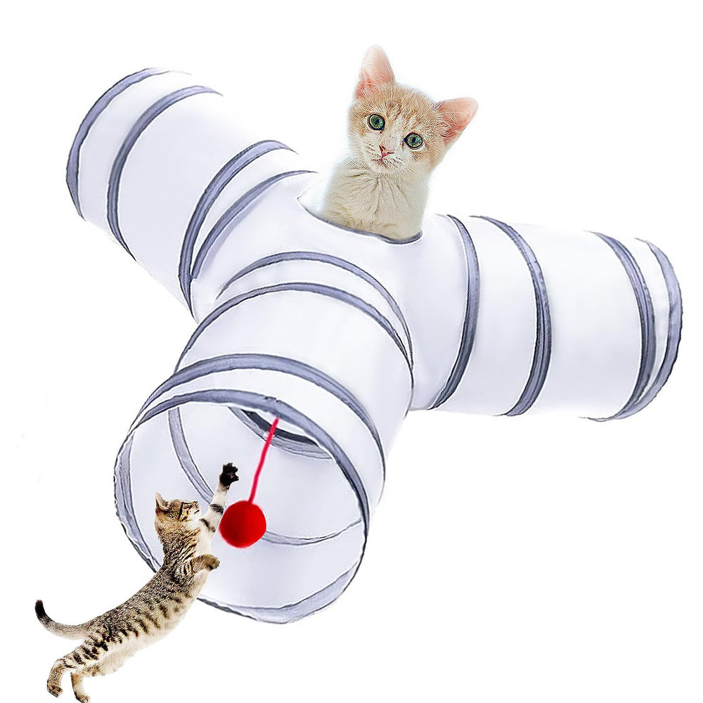 Deofun túnel para gatos: juego interactivo que fomenta movimiento.