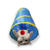 Deofun túnel para gatos con dos vías ofrece juego interactivo y exploración segura.