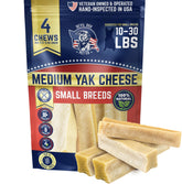 Devil Dog Pet Co masticables queso yak con densidad enriquecedora para masticadores pequeños