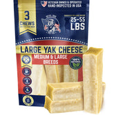 Yak Chews de Devil Dog Pet Co en pack largo tres: masticación prolongada.